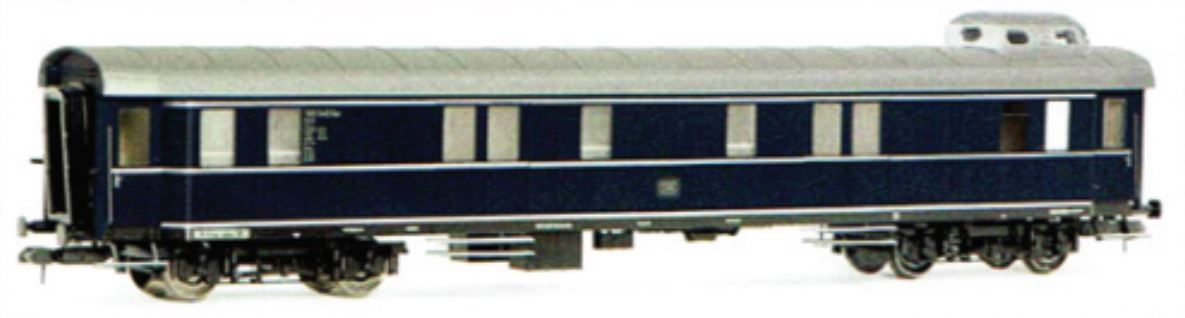 Kiss Modellbahn Service 1E30F26 DB Packwag. Pw4ü 37/51 Ep.IIIa stahlblau